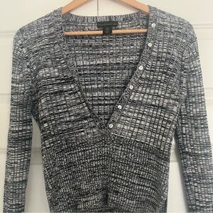 House of Harlow 1960 Marled Gray Knit Sweater Sz L